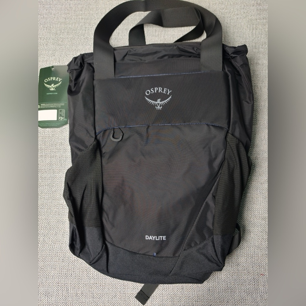 OSPREY Daylite Black Lightweight Men's Tote Backpack NWT